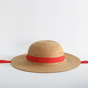 Vintage youth natural straw hat