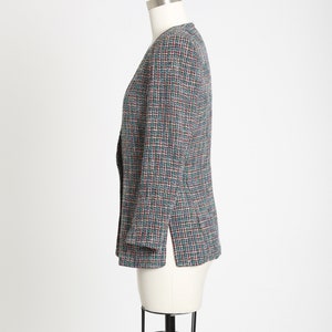 Rainbow blazer Vintage 90s Liz Claiborne woven rainbow blazer image 5