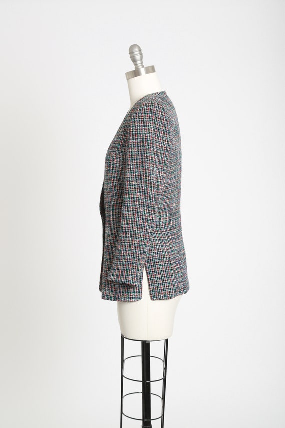 Rainbow blazer | Vintage 90s Liz Claiborne woven … - image 5