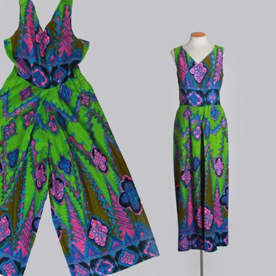 Alice Polynesian jumpsuit | Vintage 60s Psychedeli
