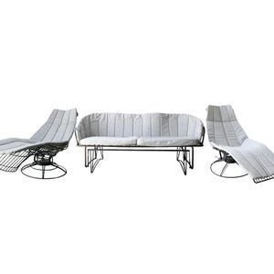 Vintage Mid Century Modern Homecrest Patio Set | Gilder sofa + 2 Fiesta loungers
