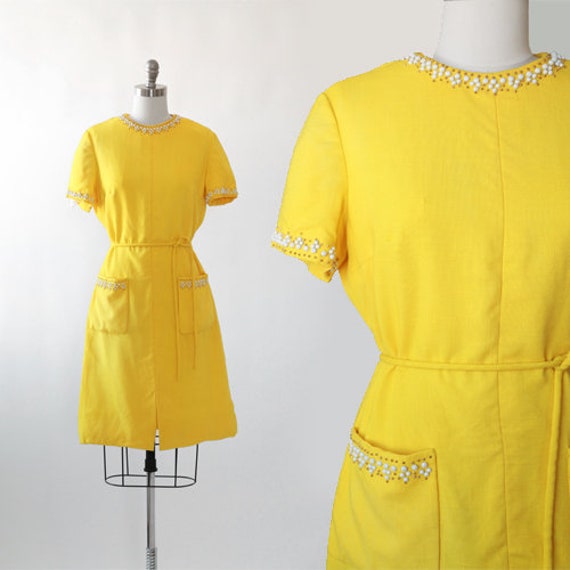 Carlye Linen dress | Vintage 60s Moygashel Linen … - image 1