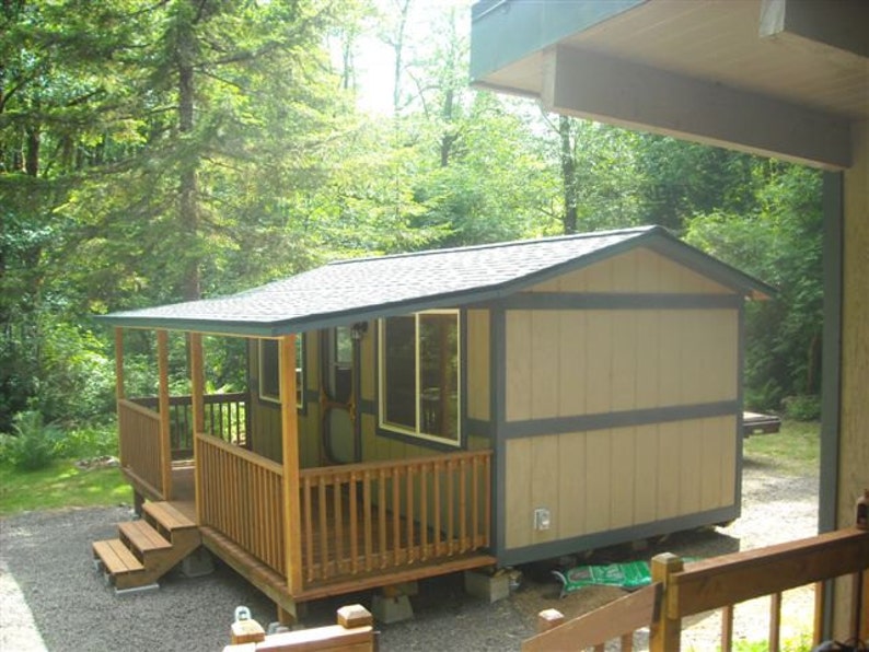 10x20 Portable Day Cabin With Porch Etsy