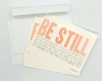 Be Still Postcard