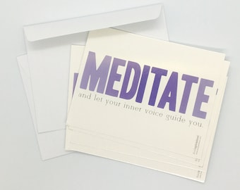 Meditate Postcard