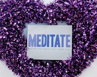 Meditate Notecard Set, Inner Voice, 12 Pack