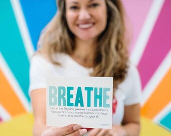 Breathe Notecards: Encouragement Stationery Set
