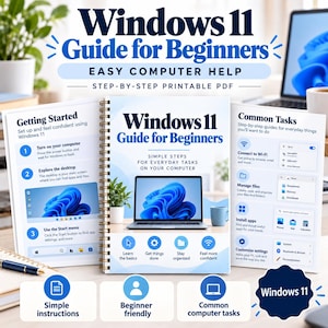 Windows 11 für Einsteiger | Computer-Grundlagen, Dateien, Einstellungen, Sicherheit & Fehlerbehebung – PDF-Leitfaden