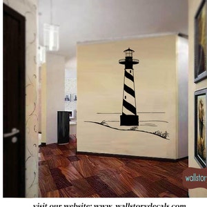Family Wall Decals- LIGHT HOUSE -Wall Decals Decor Wall Art Decor Small Medium Large 39 + Colors Sign Decals Beach Lighthouse  Wall Graphics