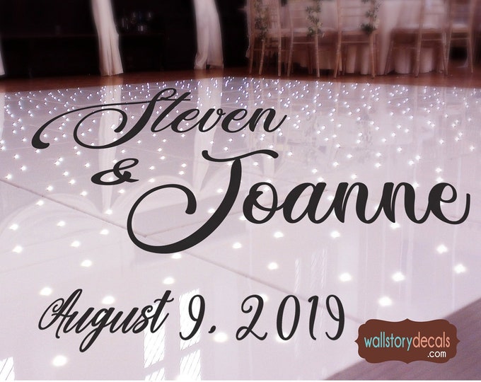 Custom Wedding Decor Dance Floor or Sign Decal | Wedding Logo | Personalized Wedding Dance Floor Decals
