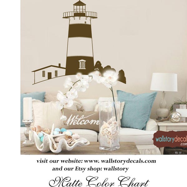 Large Lighthouse Wall Decals Etsy
