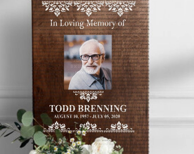 Celebration of Life Decal / In Memory Decal / In Loving Memory Decal / Funeral Decal /