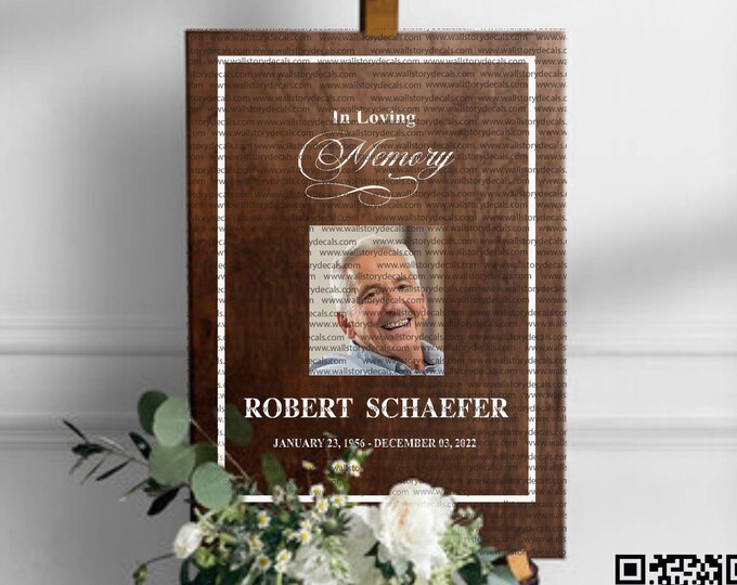 Celebration of Life Decal / In Memory Decal / In Loving Memory Decal / Funeral Decal /