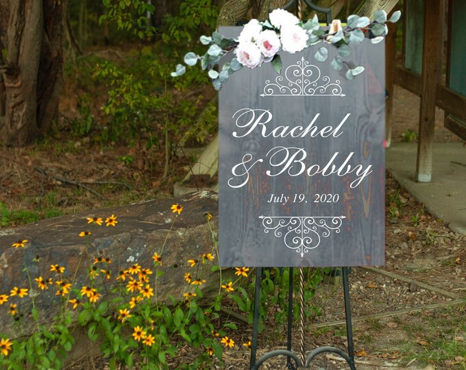 Custom Welcome Wedding Sign Decor Decal Gifts | DIY Wedding Signs Making | Acrylic Wedding Welcome Sign | Personalized Wedding Sign Decal