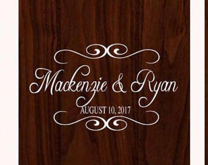 Custom Cornhole Boards Decal for Wedding Games Decor | Corn hole Board DIY Sign Making | Personalized Name