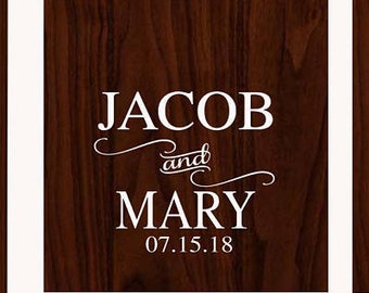 Custom Cornhole Boards Decal for Wedding Games Decor | Corn hole Board DIY Sign Making | Personalized Name