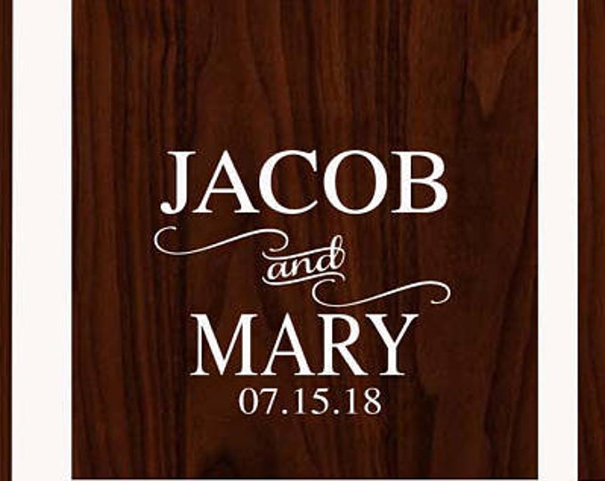 Custom Cornhole Boards Decal for Wedding Games Decor | Corn hole Board DIY Sign Making | Personalized Name