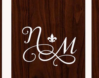 Custom Cornhole Boards Decal for Wedding Games Decor | Corn hole Board DIY Sign Making | Personalized Name | Fleur Design