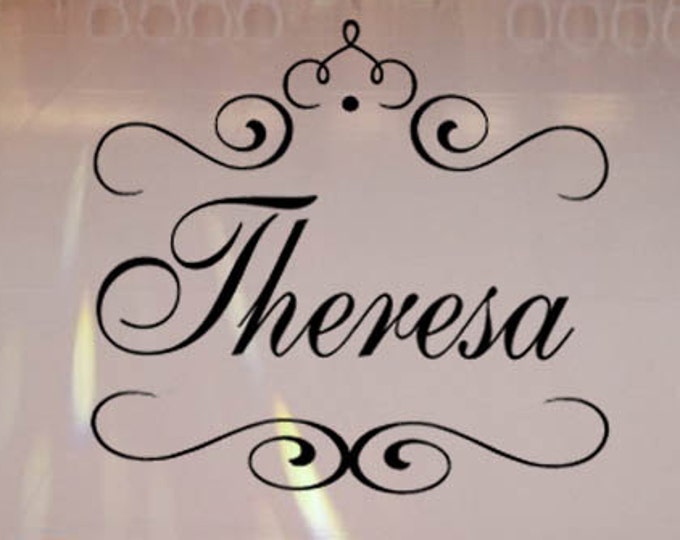 Girl's Dance Floor Decal - Personalized PRINCESS CROWN Custom Name Monogram - Birthday Party White Black Gold Silver