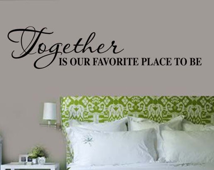 Wall Art Decal Wall Decals Wall Stickers Wall Together Love Decal Vinyl Decal Wall Lettering Decal Vinyl wall transfers Large Decal Sign