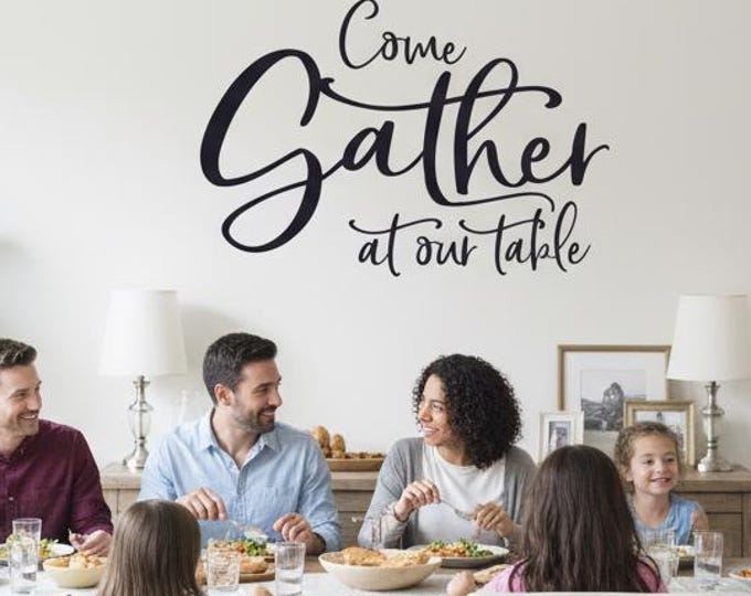 Kitchen Wall Decor | Gather Art Decal