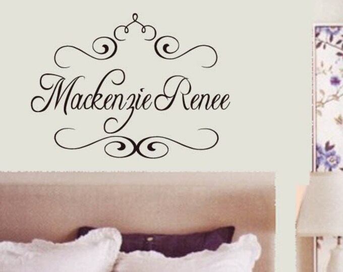 Nursery Decal / Baby Room Decal / Kids Decal / Kid's Name Decal / Personalized Decal / Girls Room Decals / Girl's Decor / Fast Shipping