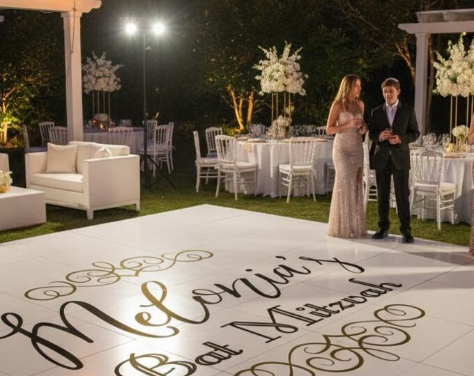 Bat Mitzvah Celebration Dance Floor Decal |  Reception Party Decal