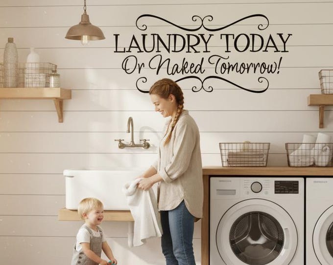 Laundry Wall Decor | Laundromat Art Decal