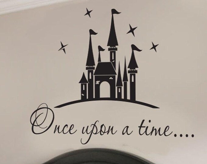 Once Upon a Time Wall Decor / Princess Wall Decal / Castle Wall Decal / Cinderella Wall Decal / Cinderella Wall Decor / Castle Wall Decor