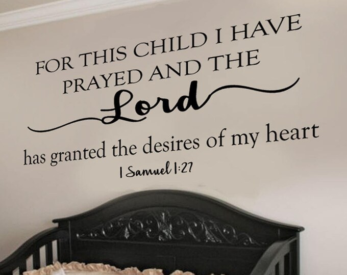 Kids Nursery Wall Art Quotes Decor Decal | Girls and Boys Room Wall Lettering