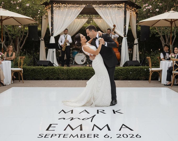 Custom Wedding Dance Floor Decal | Reception Party Decal