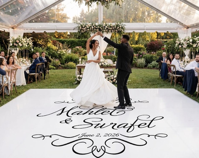 Custom Wedding Dance Floor Decal