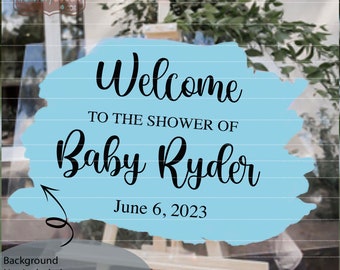 Custom Baby Shower Sign Decal Decor for Sign Making | Personalized DIY Signs | Acrylic Welcome Sign