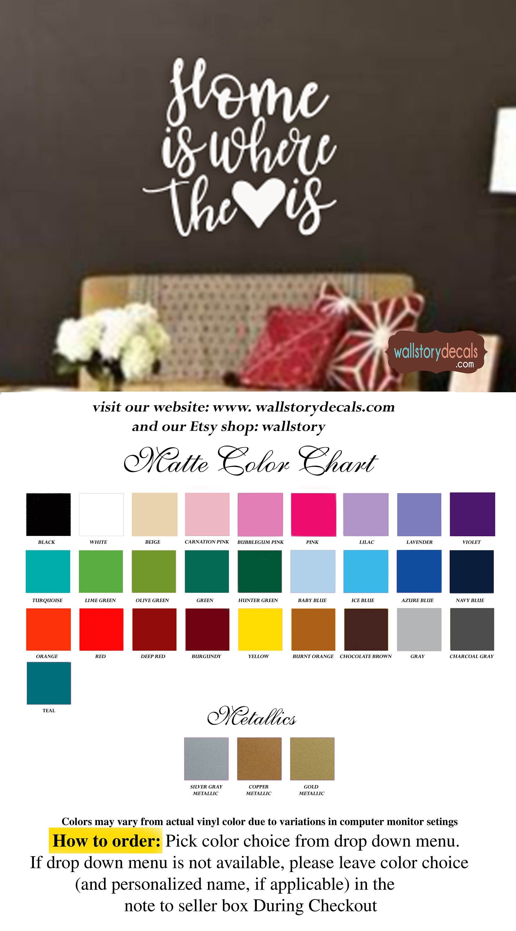 Family Wall Quotes Decal Home Is Where The Heart Is Wall Decals Decor Wall Art Sayings Decor Wall Lettering Small Medium Large 39 Colors Family Wall Quotes Decal Home Is Where The Heart Is Wall Decals Decor Wall Art Sayings Decor Wall Lettering Small Medium Large 39 Colors