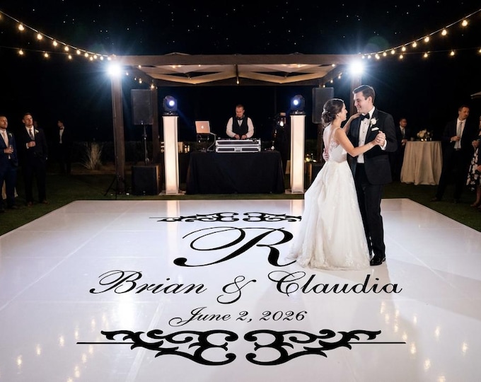 Wedding Reception Dance Floor Decal - Custom