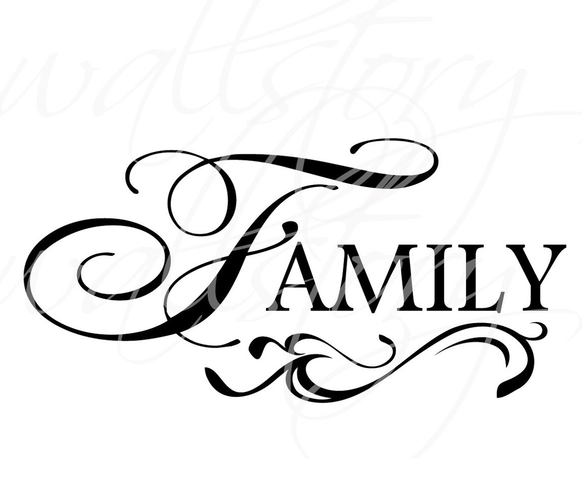 FAMILY Picture Wall Display Vinyl Wall Lettering Sayings Decal | Etsy