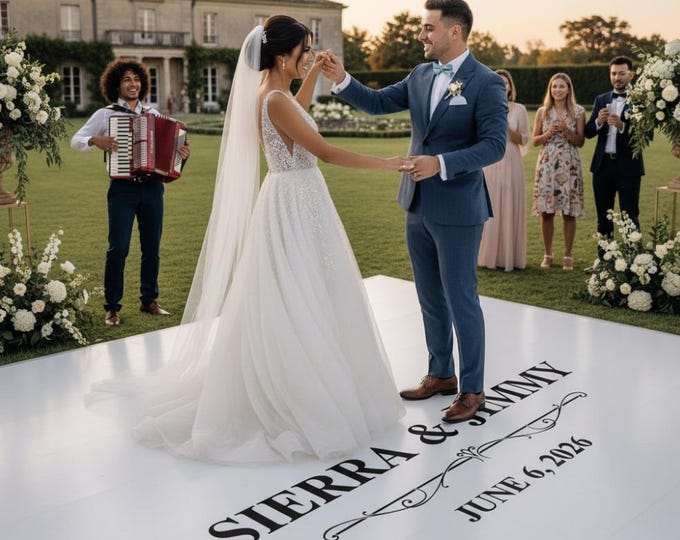 Wedding Reception Dance Floor Decal - PartySign Decal