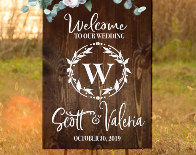 Custom Welcome Wedding Sign Decor Decal Gifts | DIY Wedding Signs Making | Acrylic Wedding Welcome Sign | Personalized Wedding Sign Decal
