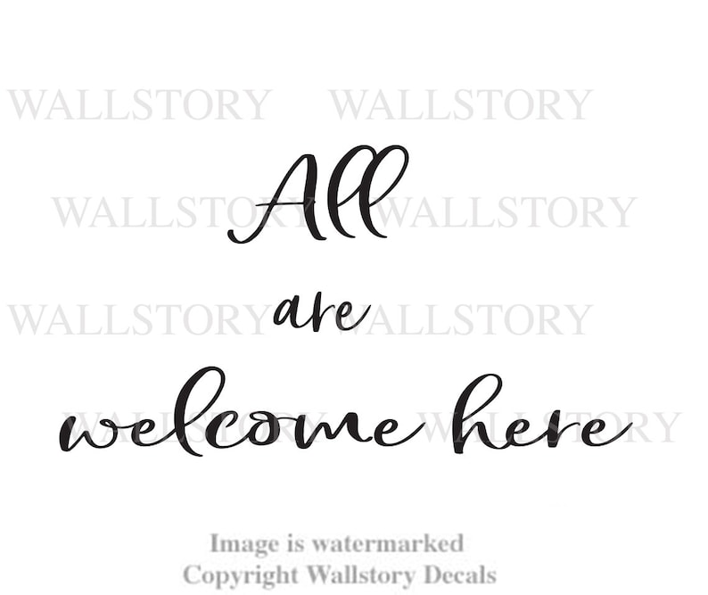 Nursery Wall Quotes All Are Here Vinyl Wall Etsy