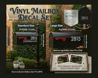 Vinyl Decal Mailbox address