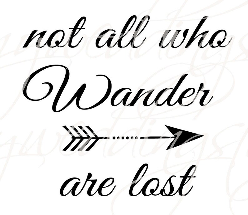 Family Wall Decal Not all who Wander are lost Wall Quote | Etsy