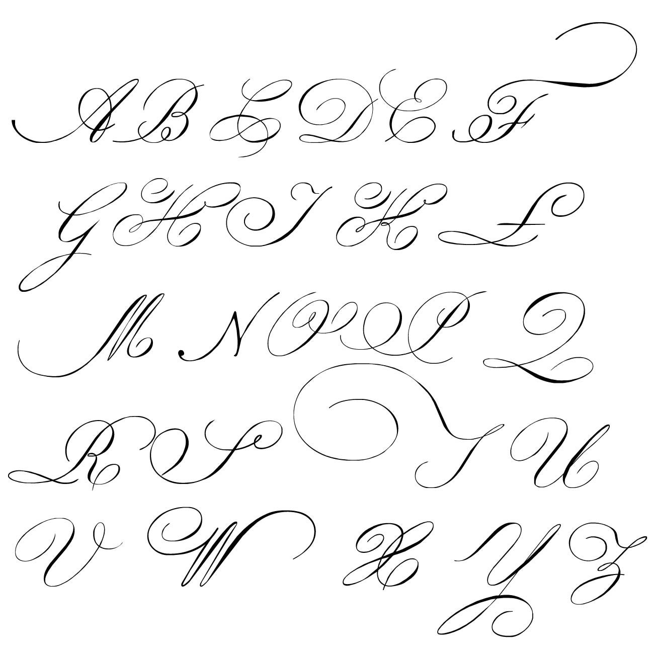 Beautiful Caps Font Typography Typography Alphabet