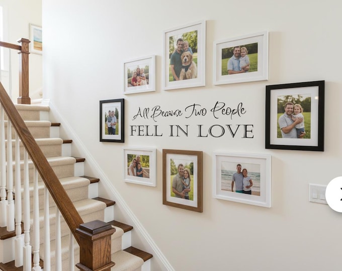 Picture Wall Decal | Two People Fell in Love Decor