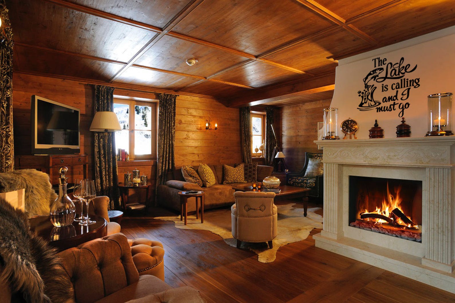 Family Wall Quotes Decal the LAKE is Calling and I Must Go - Etsy