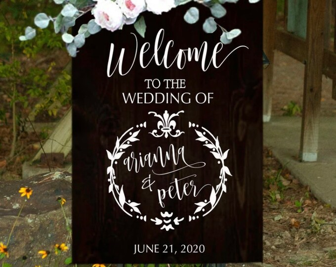 Custom Welcome Wedding Sign Decor Decal Gifts | DIY Wedding Signs Making | Acrylic Wedding Welcome Sign | Personlized Wedding Sign Decal