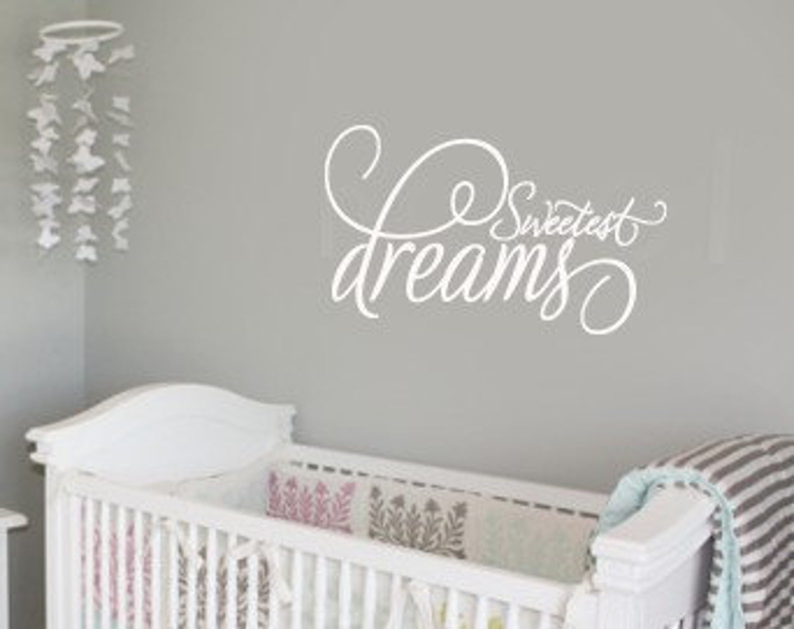 Sweet Dreams Baby Nursery VInyl Wall Lettering Decal Large Etsy