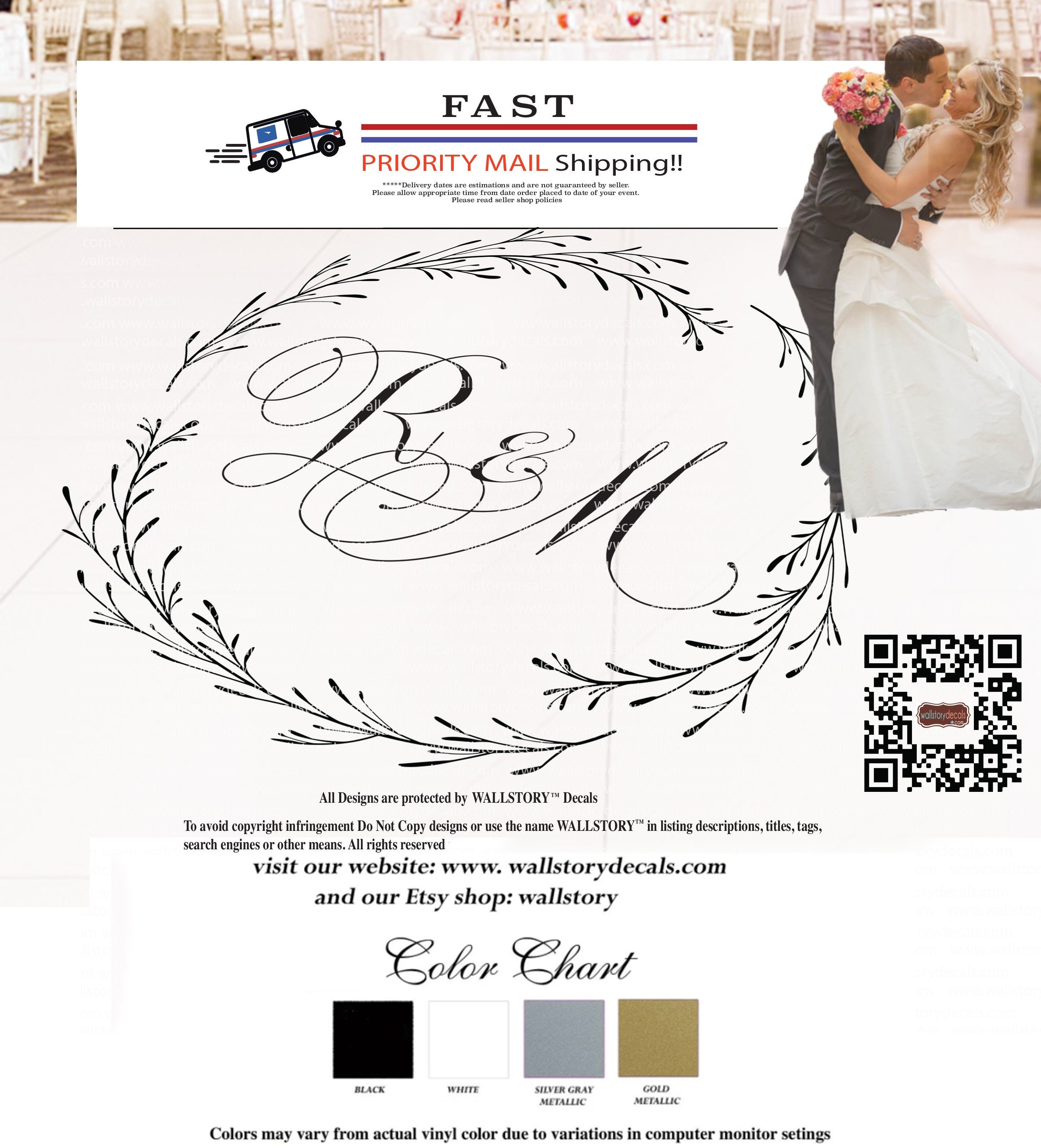 bride groom name design