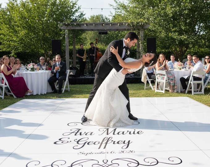 Custom Dance Floor Decal | Reception Party Decal