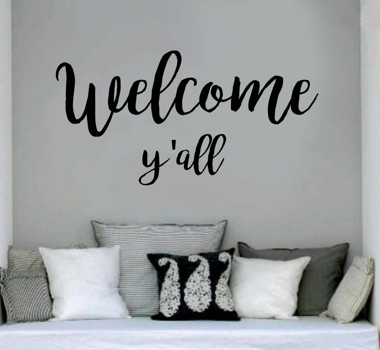 Family Wall Quotes Decal Welcome Y All Wall Decals Wall