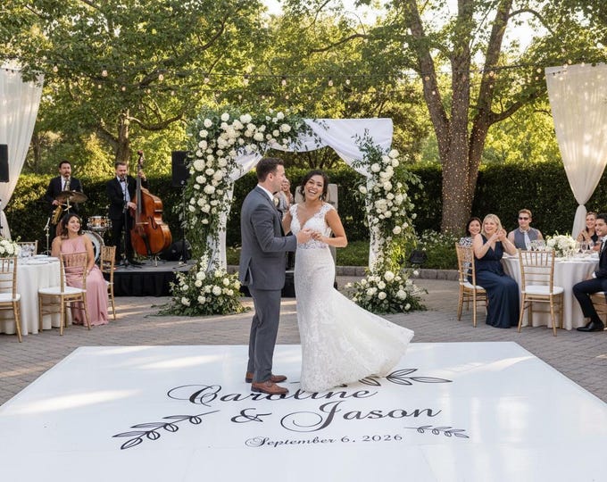 Custom Dance Floor Decal | Reception Party Decal